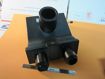 OPTICAL MICROSCOPE PART LEITZ WEZTLAR GERMANY TRINOCULAR HEAD OPTICS BIN#13