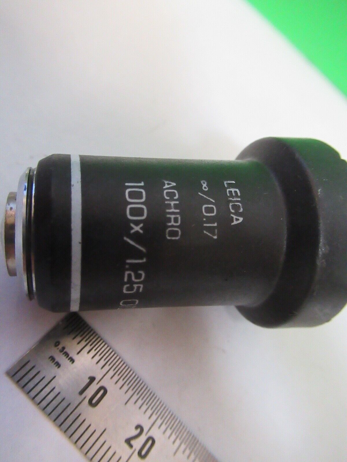 LEICA GERMANY INFINITY 100X 13594015 ACHRO MICROSCOPE PART AS PICTURED 8X-A-08