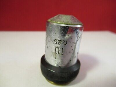 FOR PARTS WILD SWISS 10X OBJECTIVE MICROSCOPE PART OPTICS AS PICTURED &9-A-90