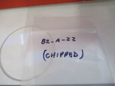 OPTICAL GLASS COATED FLAT ROUND WINDOW OPTICS AS PICTURED #82-A-22