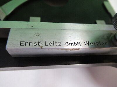 ANTIQUE ENRST LEITZ GERMANY XY STAGE TABLE MICROSCOPE PART AS PICTURED R9-A-73