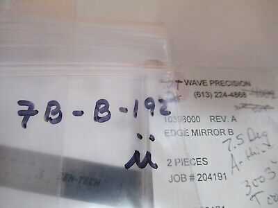 OPTICAL EDGE MIRROR MINIATURE OPTICS MILS SPEC AS PICTURED &7B-B-192