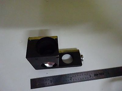 MICROSCOPE PART BEAM SPLITTER BRASS MOUNTED OPTICS AS IS BIN#W4-38