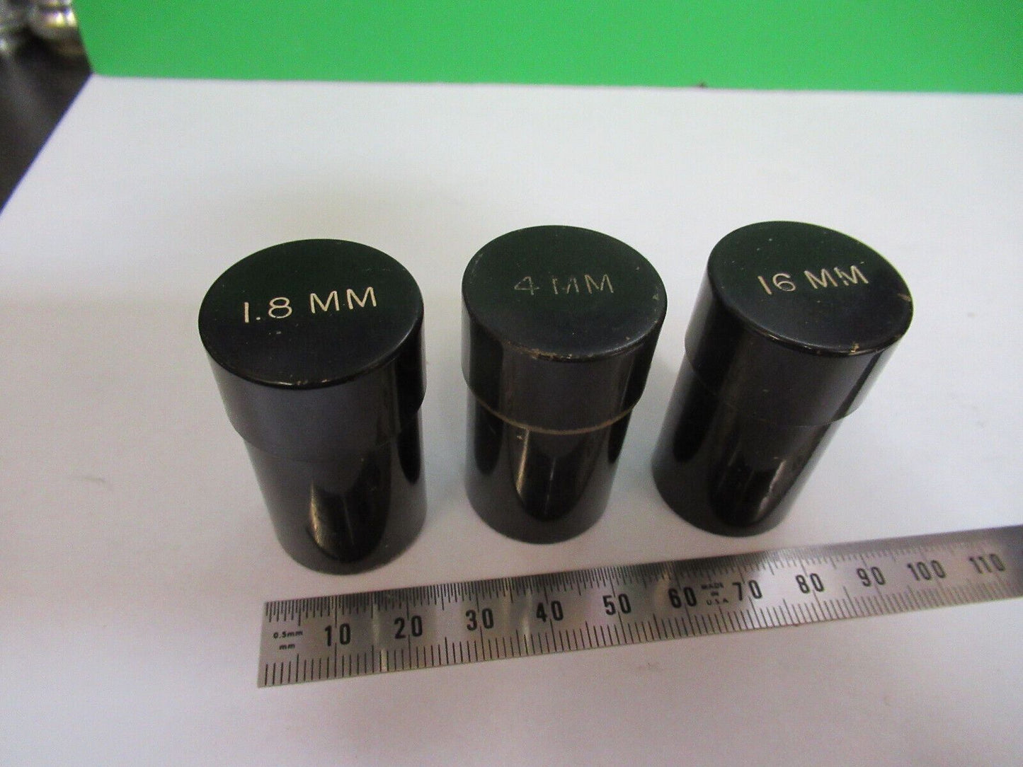 LOT EMPTY BRASS OBJECTIVE CANISTER SPENCER MICROSCOPE PART AS PICTURED &R1-A-14