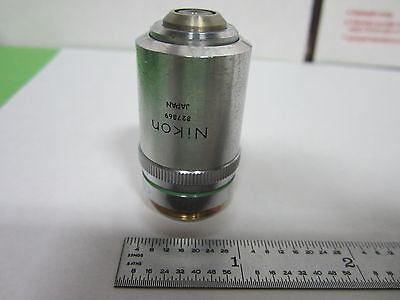 MICROSCOPE PART OBJECTIVE DIC MPLAN NIKON JAPAN 20X OPTICS AS IS BIN#N7-70-N