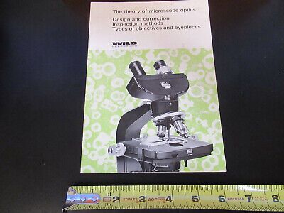 ORIGINAL BOOKLET WILD HEERBRUGG SWISS THEORY MICROSCOPE PART AS PICTURED W3