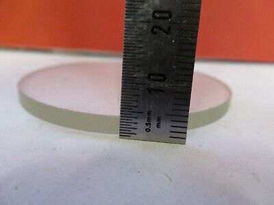 OPTICAL GLASS STAGE PLATE MICROSCOPE PART OPTICS AS PICTURED #93-A-32