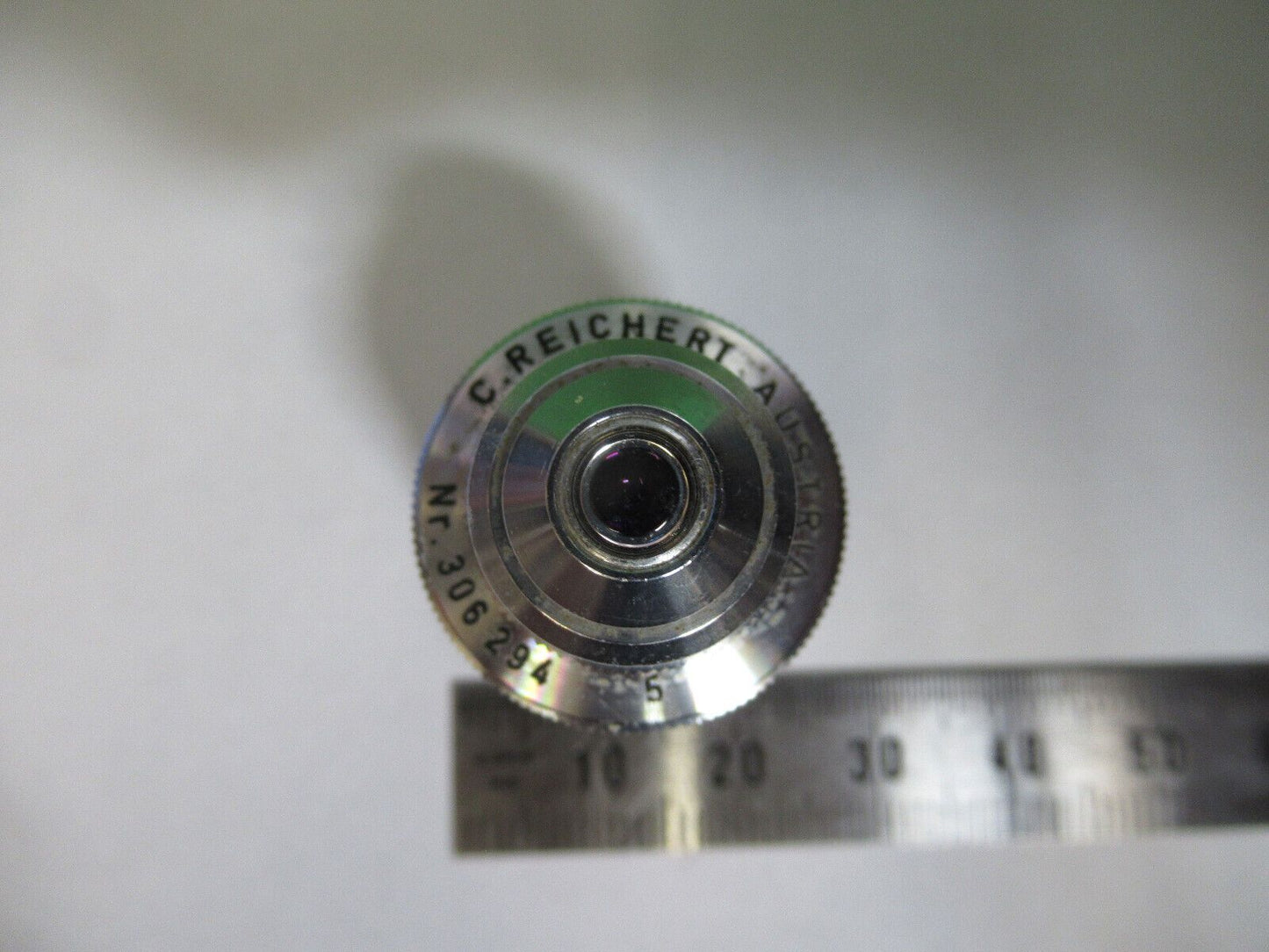 REICHERT AUSTRIA OBJECTIVE "5" OPTICS MICROSCOPE PART AS PICTURED W9-B-08