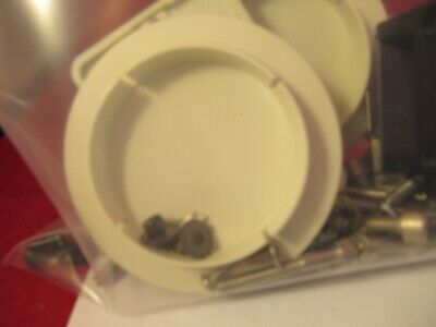 LEICA LEITZ DMRB LOT SCREWS CAPS ETC OPTICS MICROSCOPE PART AS PICTURED #10-A-92