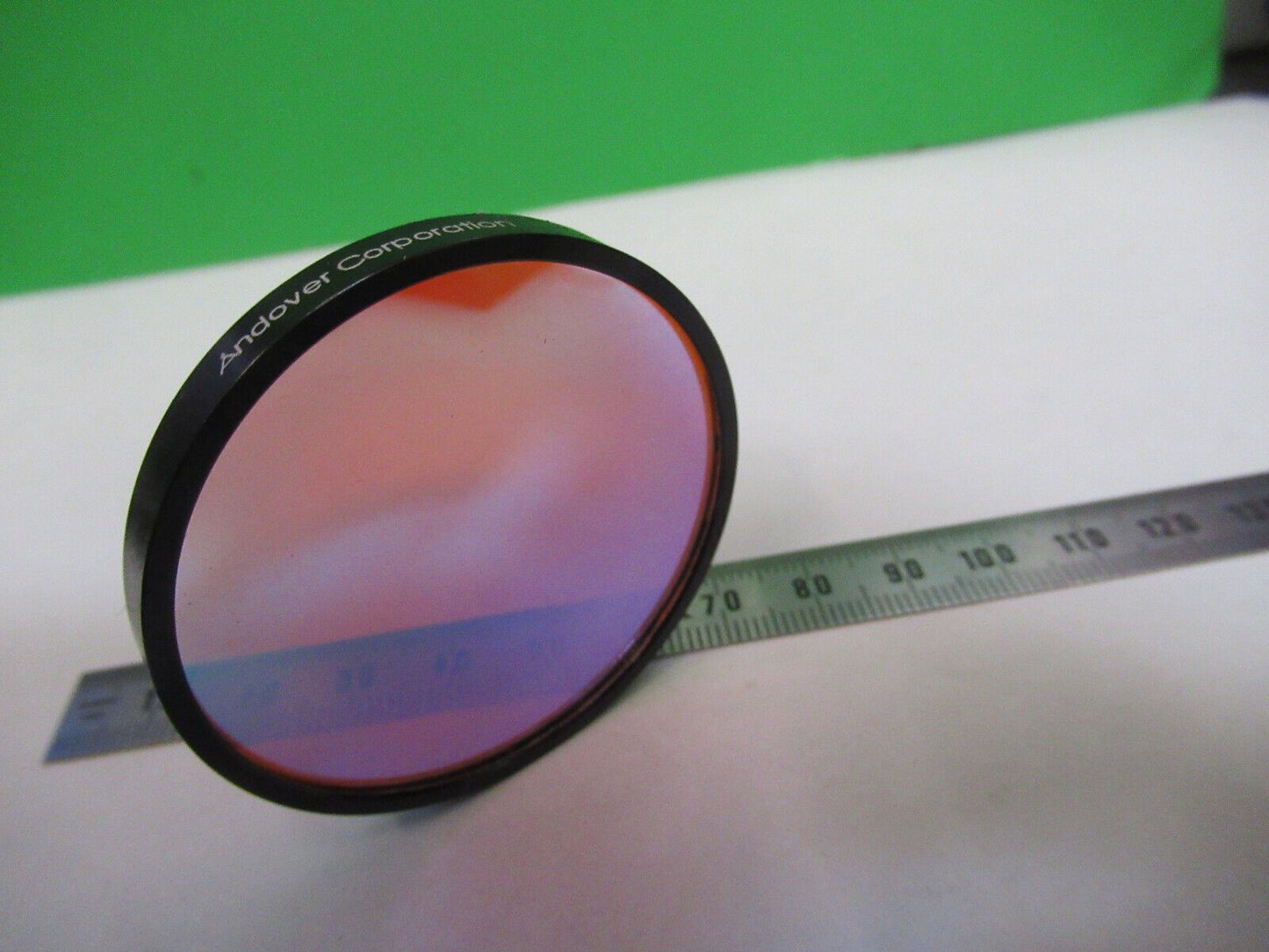 OPTICAL FILTER  ANDOVER OPTICS AS PICTURED &Z7-A-27