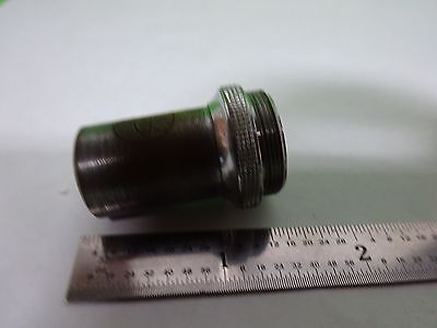 MICROSCOPE PART OBJECTIVE VINTAGE BAKER LONDON 1/6" OPTICS AS IS BIN#H7-A-19