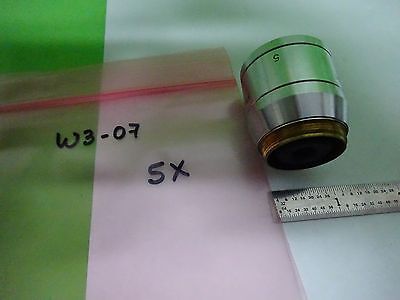 MICROSCOPE POLYVAR REICHERT LEICA OBJECTIVE PLAN 5X EPI OPTICS AS IS BIN#W3-07