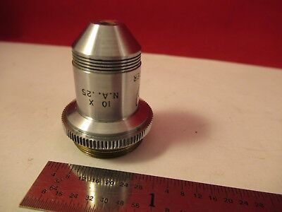 AO SPENCER AMERICAN OBJECTIVE 10X MICROSCOPE PART OPTICS AS PICTURED &75-B-22