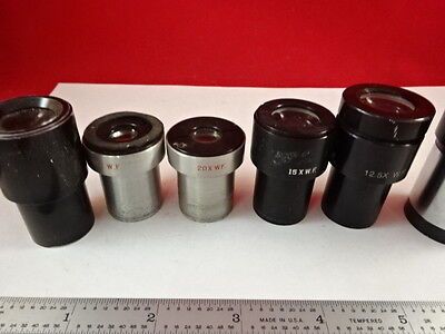 FOR PARTS LOT EYEPIECES OCULAR MICROSCOPE PART OPTICS AS PICTURED &S3-A-12