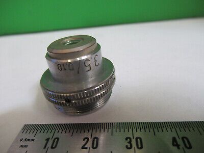 LEITZ WETZLAR OBJECTIVE 3.5X /170 OPTICS MICROSCOPE PART as pictured R9-A-19