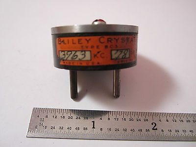 VINTAGE WWII QUARTZ RADIO CRYSTAL BLILEY BC3 3963 KC FREQUENCY CONTROL BIN#2B i