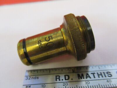 ANTIQUE CARL ZEISS GERMANY OBJECTIVE 50 MICROSCOPE PART AS PICTURED &8Z-A-128