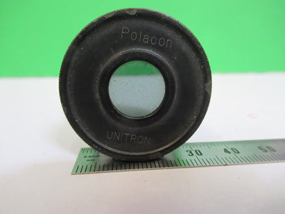 UNITRON POLACON POLARIZER OCULAR ?? LENS MICROSCOPE PART AS PIC &P4-B-95