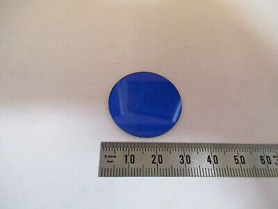 ANTIQUE ERNST LEITZ WETZLAR GLASS BLUE FILTER MICROSCOPE PART AS PICTURED P3-A92