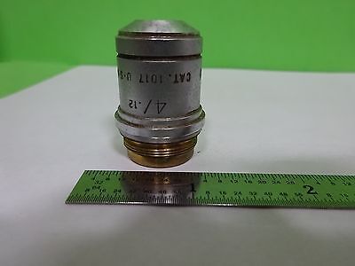 MICROSCOPE PART OBJECTIVE PLAN ACHRO 4X INFINITY AMERICAN OPTICS AS IS B#K1-M-06