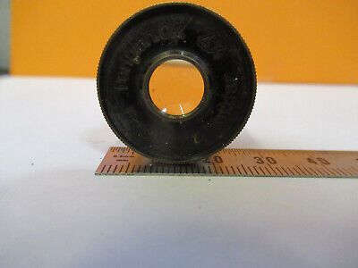 ANTIQUE ERNST LEITZ EYEPIECE 4X  OPTICS MICROSCOPE PART AS PICTURED &P9-A-109