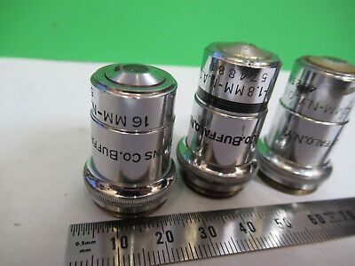 AO SPENCER LOT 3 ea OBJECTIVE 10X 44X 95X  MICROSCOPE PART AS PICTURED &3-C-09