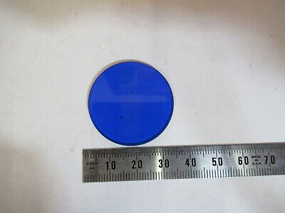 BAUSCH LOMB BLUE GLASS FILTER ANTIQUE MICROSCOPE PART AS PICTURED &P2-A-08