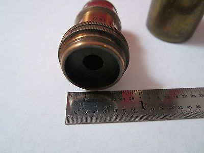 ANTIQUE PART LEICA LEITZ OPTICAL MICROSCOPE PART OBJECTIVE 1/12 OPTICS sku#1Cii