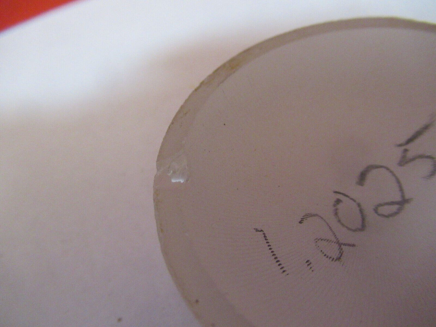 OPTICAL GLASS PREFORM UNFINISHED PLANO CONCAVE OPTICS AS PICTURED S6-A-66