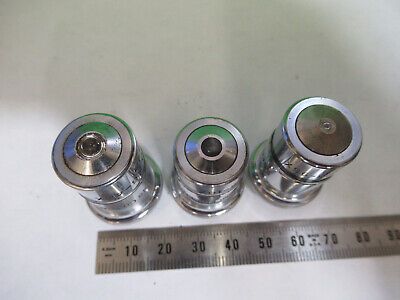 AO SPENCER LOT 3 ea OBJECTIVE 10X 44X 95X  MICROSCOPE PART AS PICTURED &3-C-11