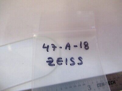 ZEISS GERMANY GLASS CLEAR FILTER MICROSCOPE PART OPTICS AS PICTURED &47-A-18A