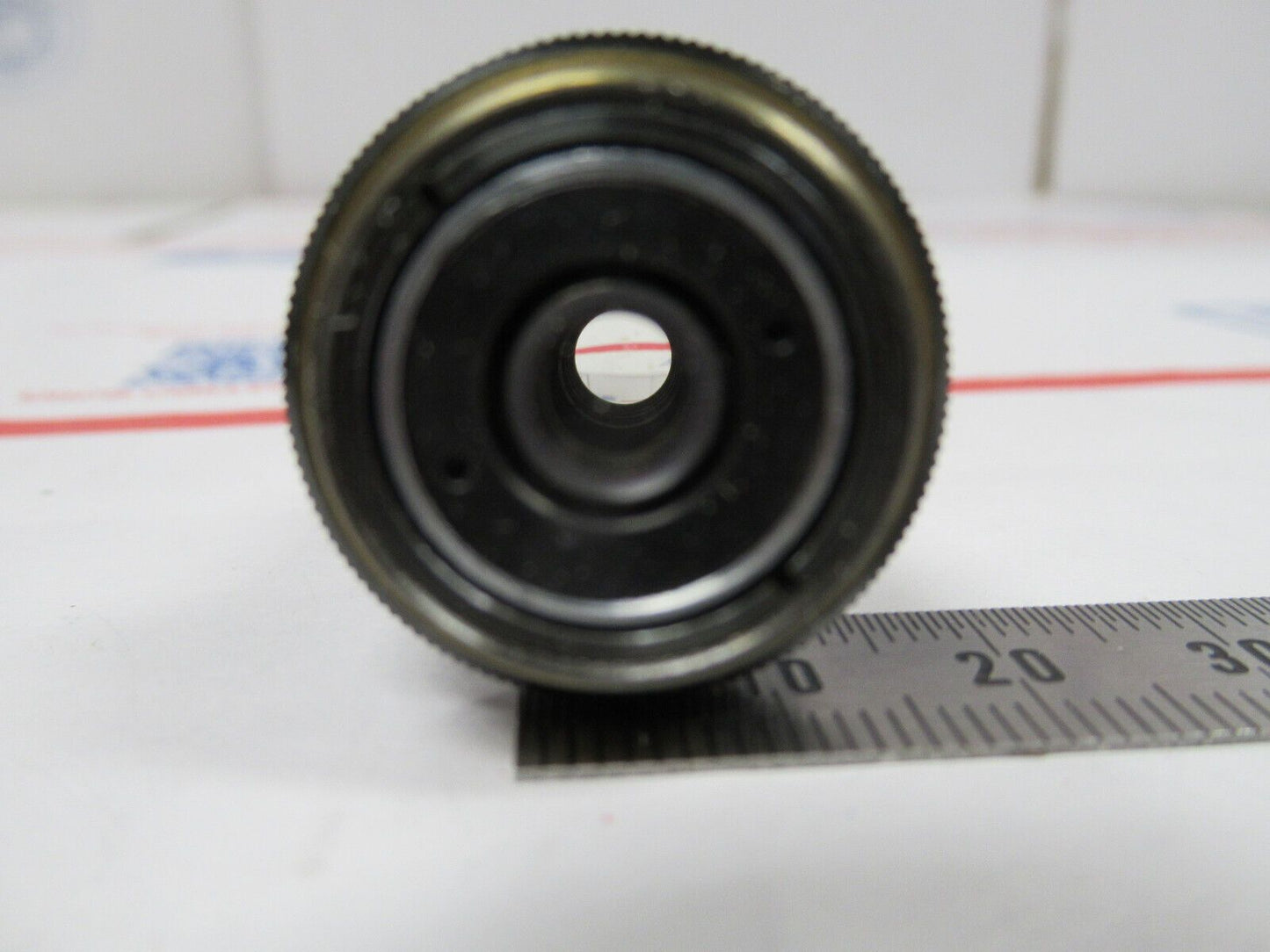 MICROSCOPE PART OBJECTIVE NIKON JAPAN PLAN 40X OPTICS LENS AS PICTURED &W7-B-68