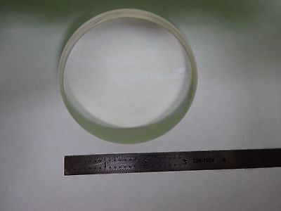 OPTICAL PLANO CONVEX LENS 3.1" DIA FL 15" MIL SPEC LASER OPTICS AS IS BN#72-B-02