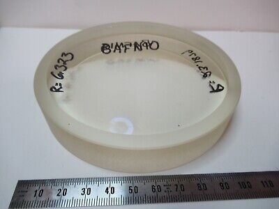 HUGE OPTICAL MIL SPEC BAFNIO COATING LENS Bi concave OPTICS as pictured &83-B-09