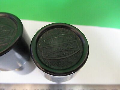 LOT 3 EA PLASTIC EMPTY OBJECTIVE CANS SPENCER MICROSCOPE AS PICTURED &Q9-A-128