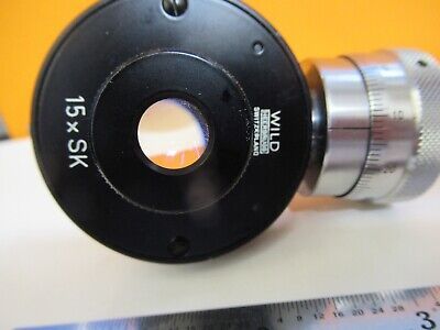 WILD HEERBRUGG SWISS FILAR EYEPIECE MICROMETER MICROSCOPE AS PICTURED &P7-A-63