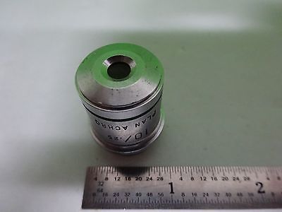 MICROSCOPE PART OBJECTIVE AO PLAN 10X AMERICAN OPTICS ACHRO AS IS  BIN#W3-27