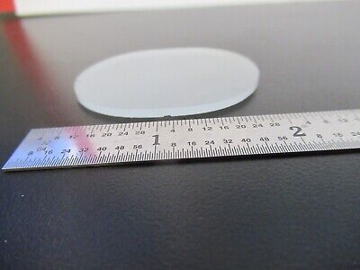 OPTICAL FROSTED GLASS PLATE RACETRACK SHAPE OPTICS AS PICTURED &Q1-A-86