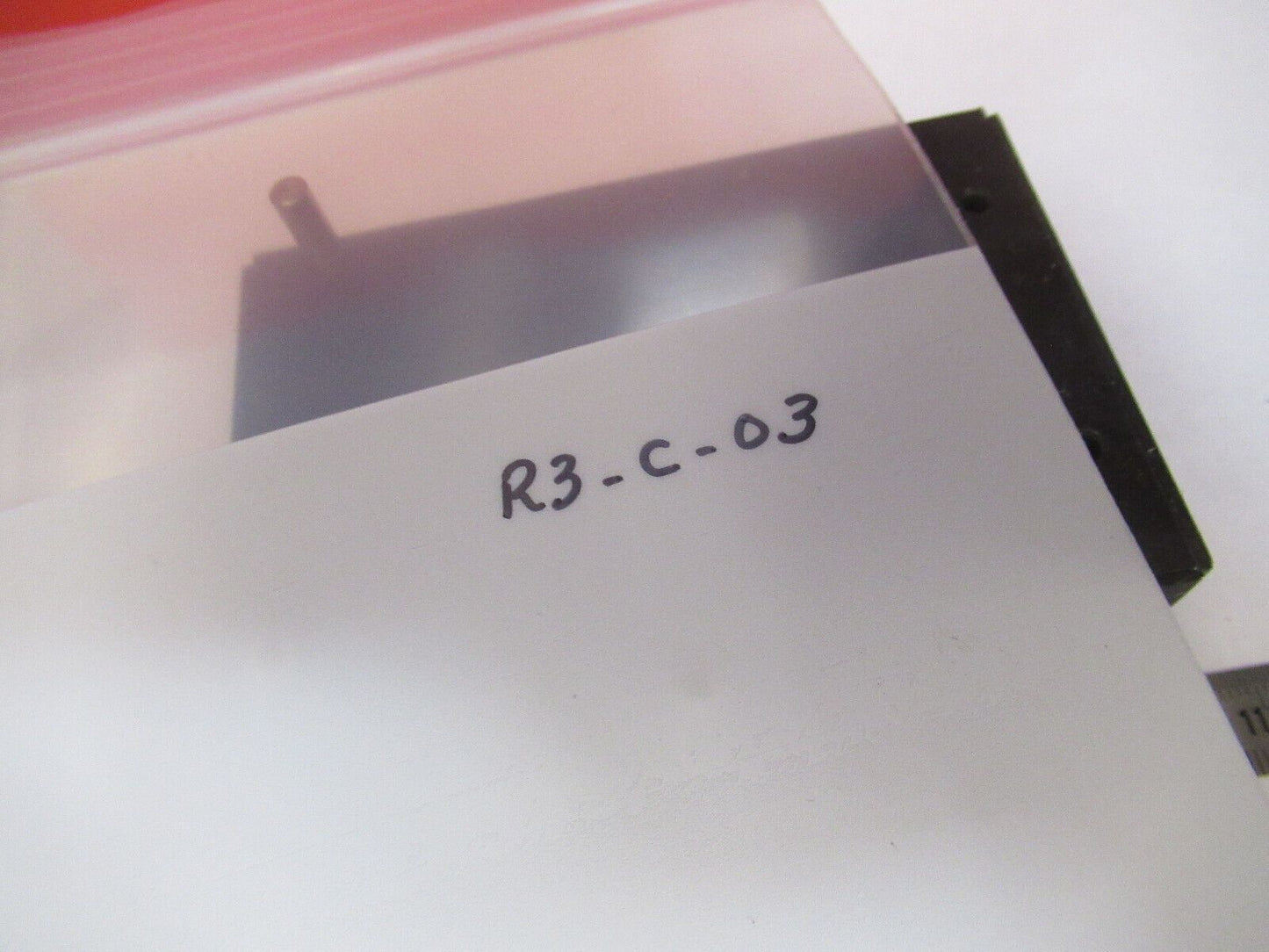 OPTICAL USED STAGE SLIDE POSITIONING DCI OPTICS AS IS PICTURED #R3-C-03