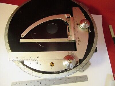 ZEISS GERMANY TABLE STAGE POL POLARIZER ROTATABLE MICROSCOPE PART AS PIC &13-50