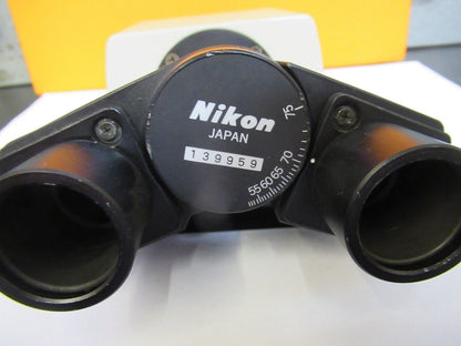 NIKON JAPAN BINOCULAR HEAD OPTICS MICROSCOPE PART AS PICTURED &5M-A-62