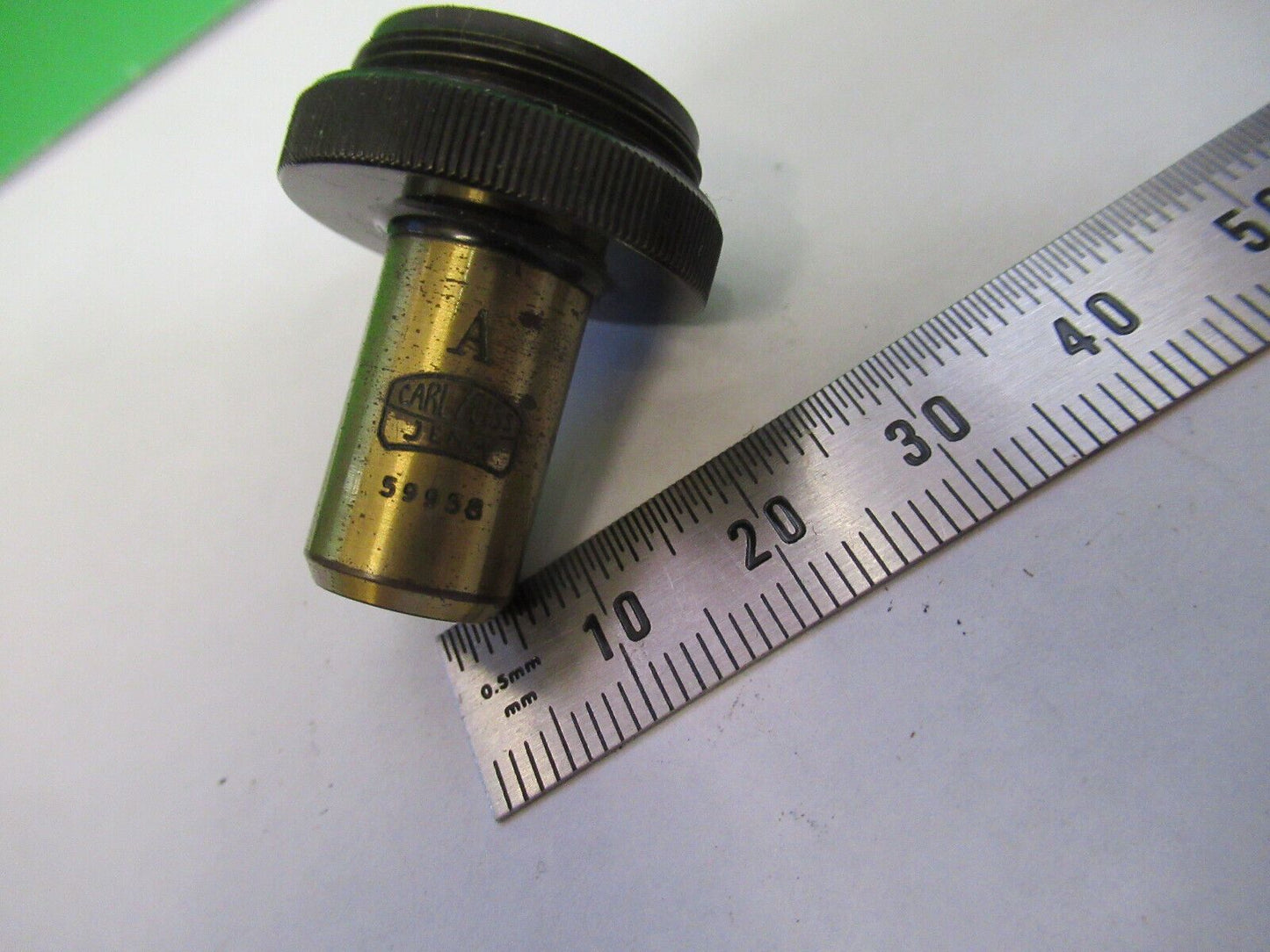 CARL ZEISS JENA GERMANY OBJECTIVE 8 MICROSCOPE PART AS PICTURED &S2-C-42