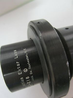 MICROSCOPE PART LENS KODAK 20X CONTOUR PROJECTION OPTICS AS IS ?? BIN#G2-06