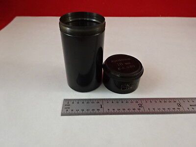 EMPTY ANTIQUE BRASS MICROSCOPE OBJECTIVE CONTAINER CARL ZEISS JENA AS IS N5-A-19