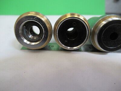 ASSORTED OBJECTIVES LENSES OPTICS LOT MICROSCOPE PART AS PICTURED Z1-A-60