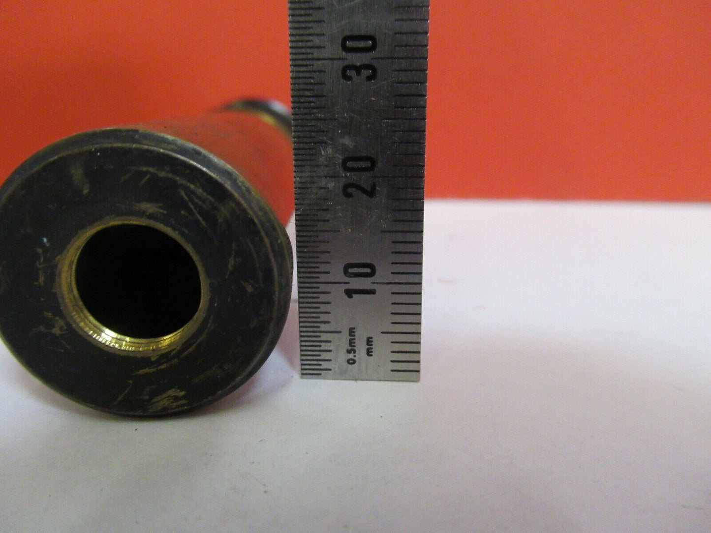 ANTIQUE BRASS EYEPIECE + TUBUS UK MADE MICROSCOPE PART AS PICTURED &Q3-B-49