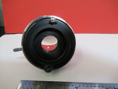 LEITZ WETZLAR CONDENSER + IRIS OPTICS MICROSCOPE PART AS PICTURED &B1-A-69