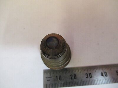 ANTIQUE BRASS RARE SEIBERT OBJECTIVE MICROSCOPE PART AS PICTURED 4B-FT-21