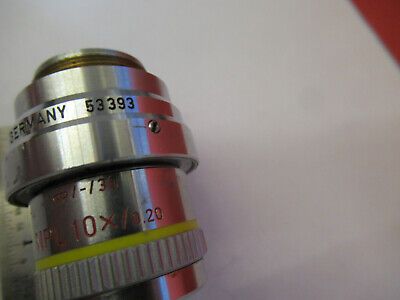 LEITZ 53393 DIC + INFINITY 10X OBJECTIVE MICROSCOPE OPTICS AS PICTURED #B1-A-63