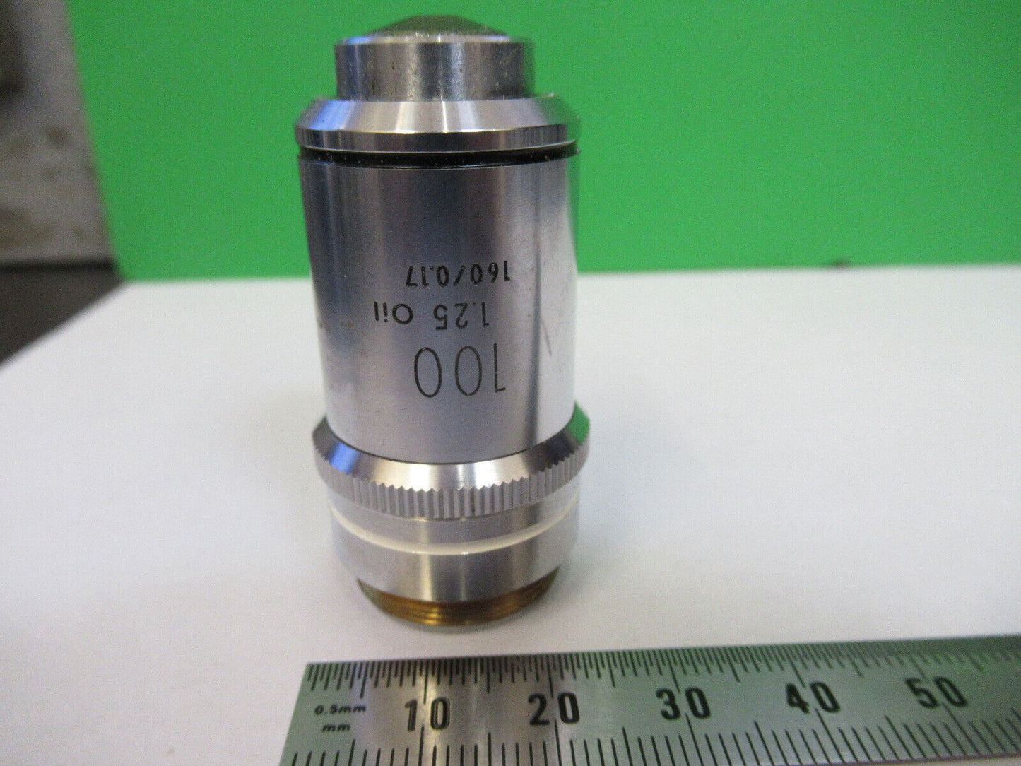 NIKON JAPAN 100X /160 OBJECTIVE OPTICS MICROSCOPE PART AS PICTURED &R3-B-09